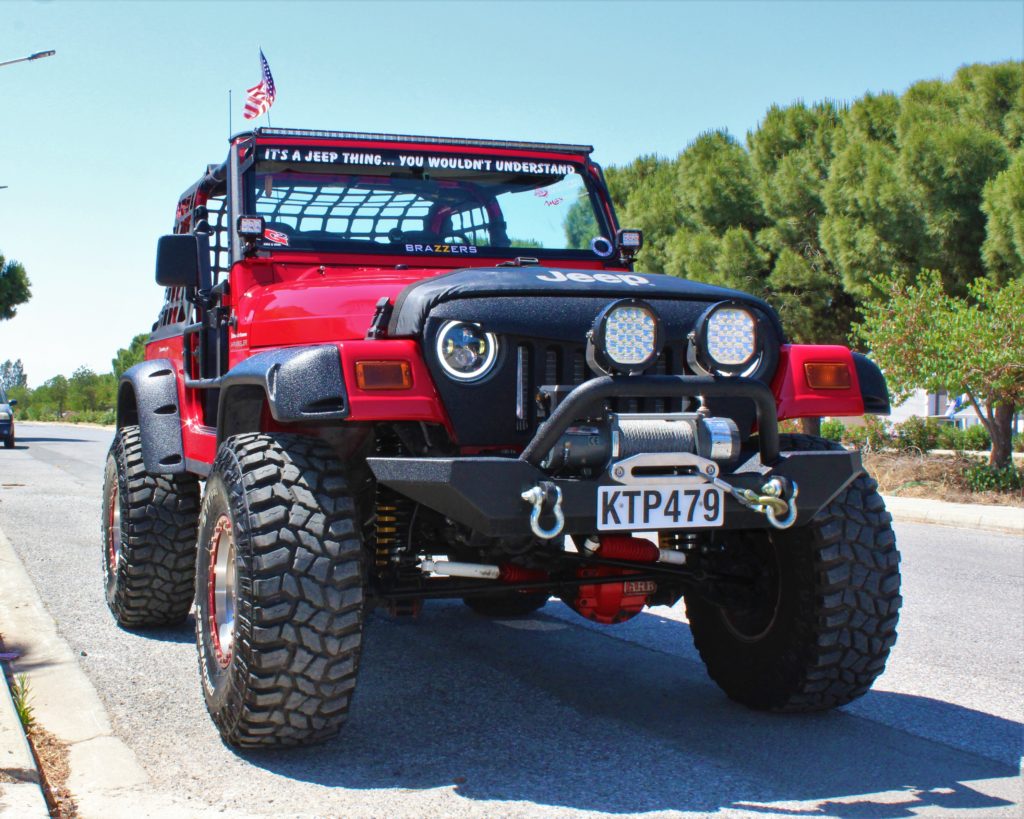 All terrain muscle 2000 Jeep Wrangler TJ - CyprusOnWheels