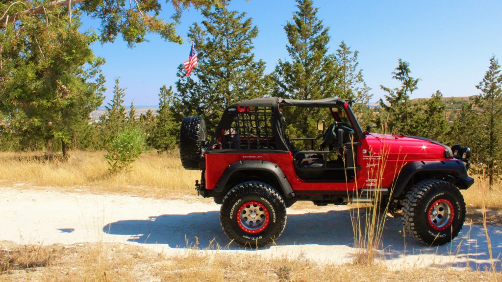 JEEP WRANGLER RED TJ 2000 off road